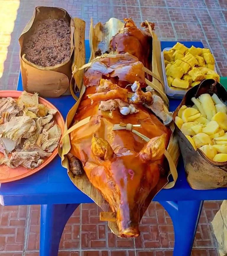 El lechón asado… ¡qué delicia!