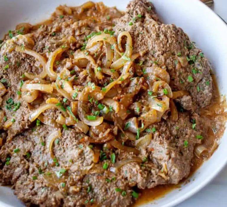 Para disfrutar del bistec encebollado