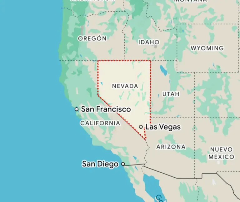 Nevada, ubicación estratégica