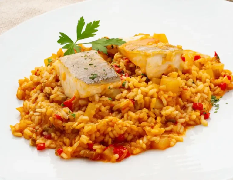 El rico arroz con bacalao,
